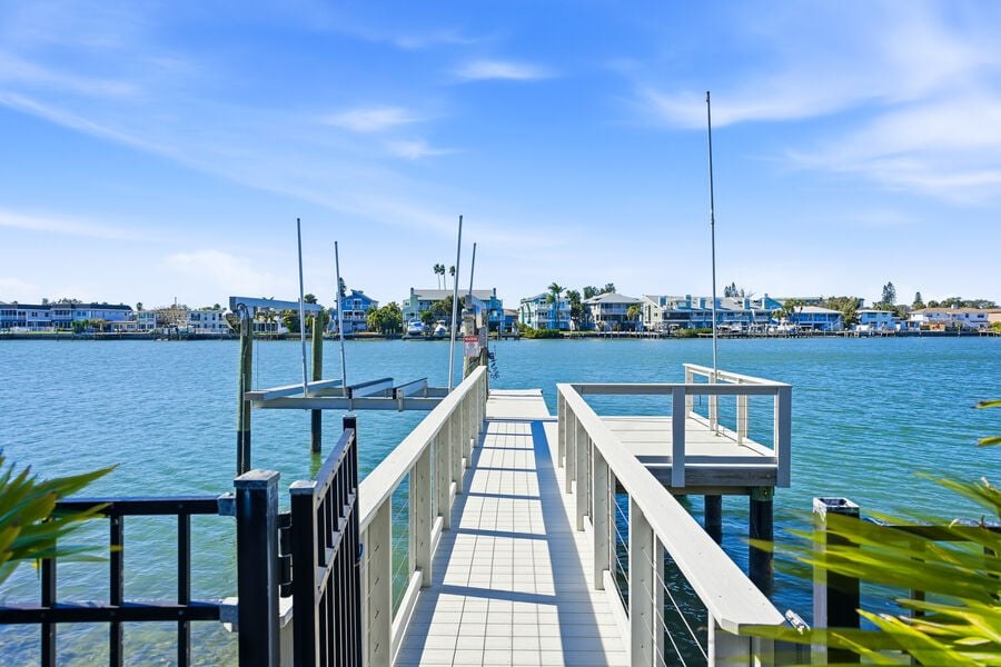 Private dock on the Intracoastal